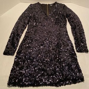 VENUS Black Sequin Dress